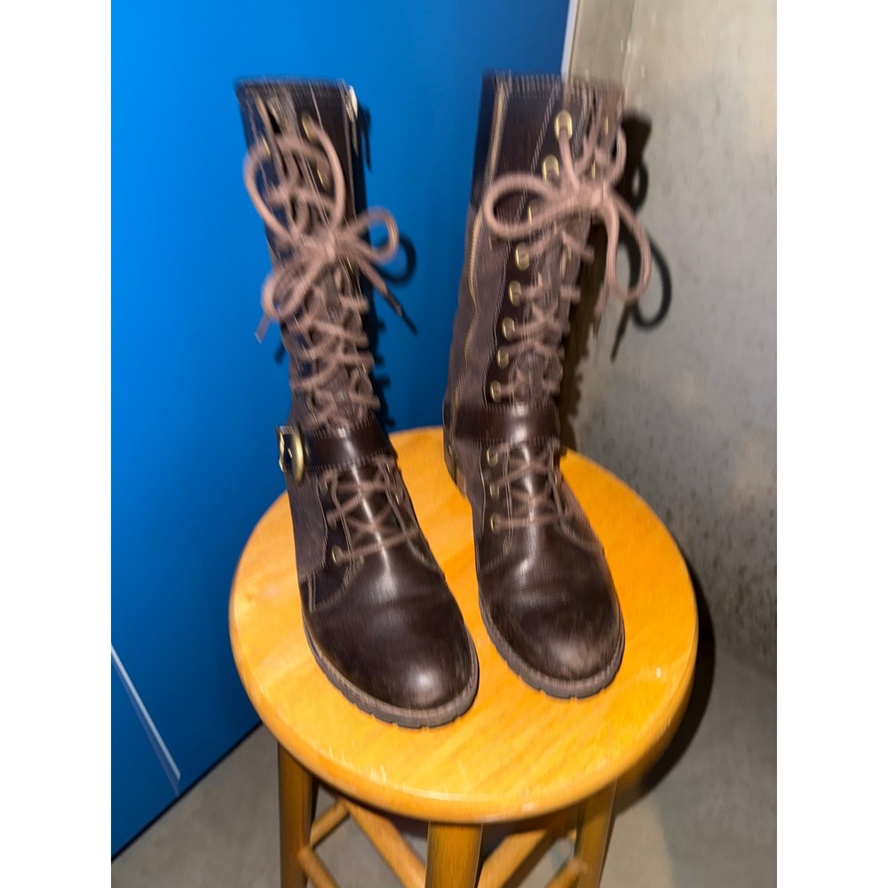 Timberland Earthkeepers Bethel Buckle Mid Boots Dark Brown Leather Suede